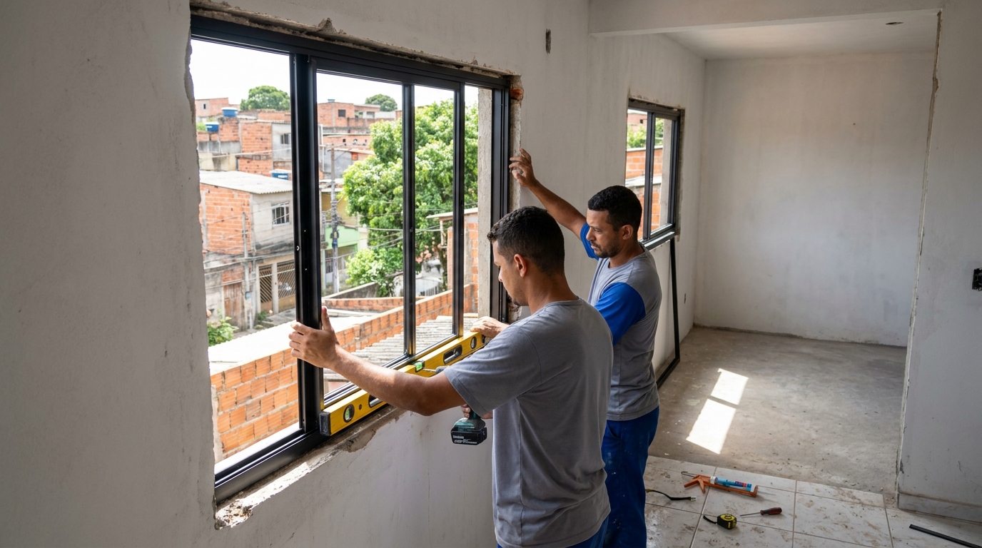Produção de Portas e Janelas no Cubango, Niterói‑RJ